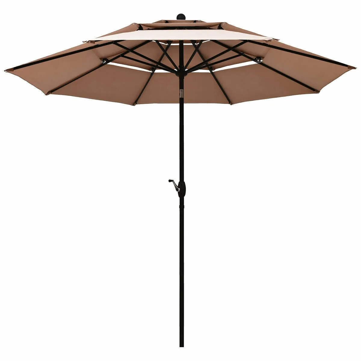 10ft 3 Tier Outdoor Patio Umbrella - Beige