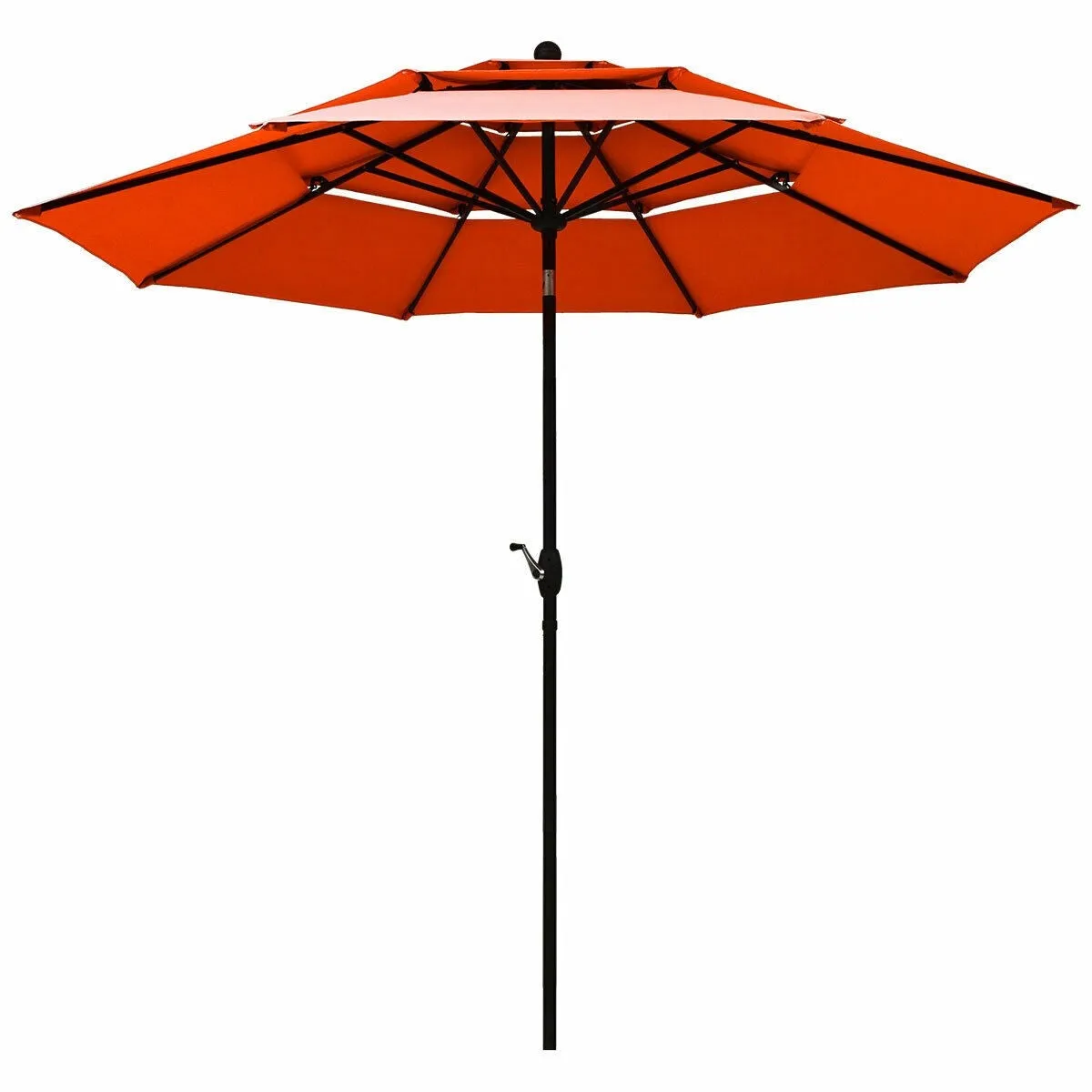 10ft 3 Tier Outdoor Patio Umbrella - Orange