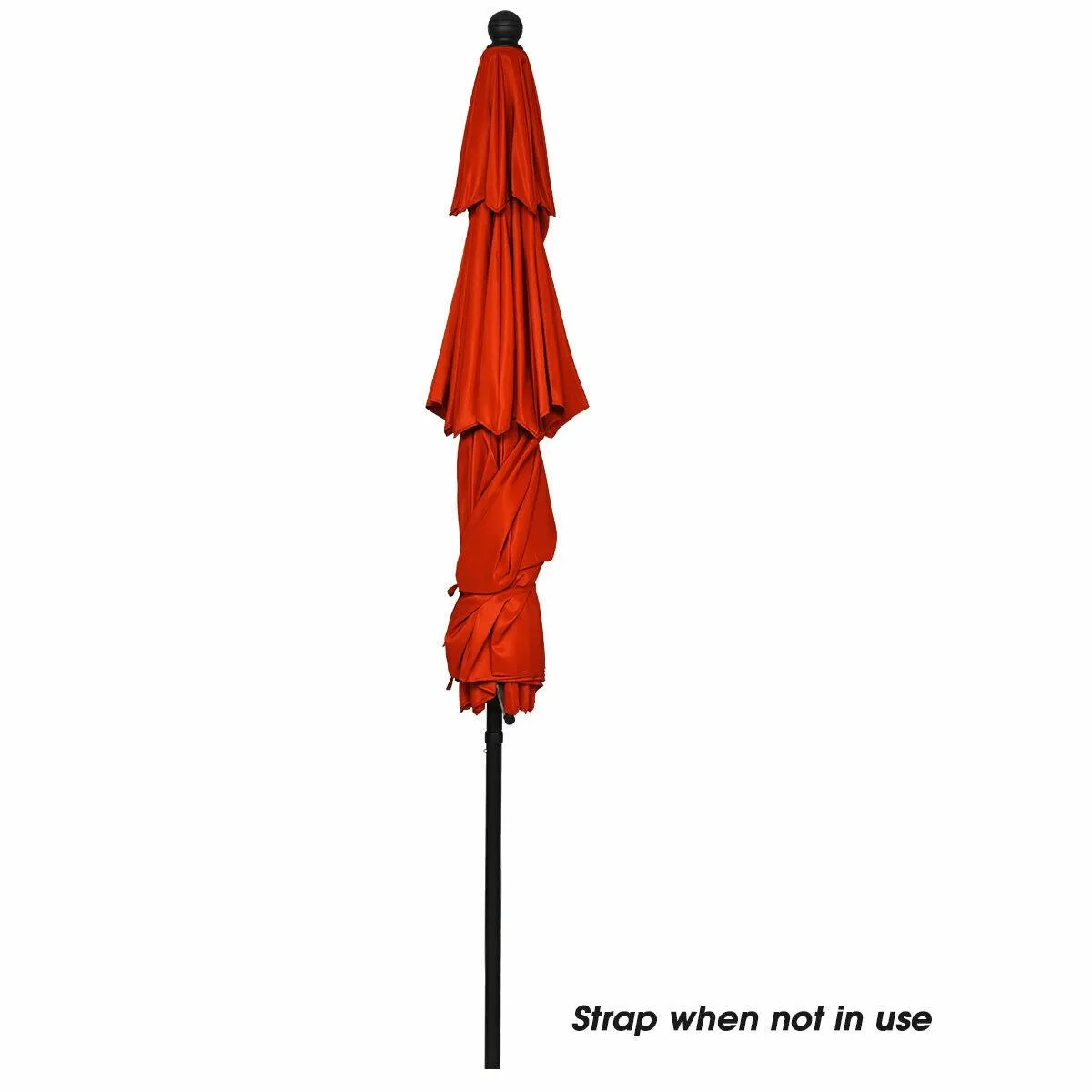 10ft 3 Tier Outdoor Patio Umbrella - Orange