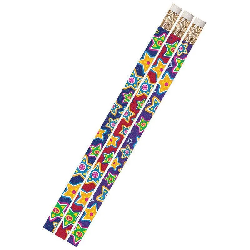 (12 Dz) Mad About Stars Pencils