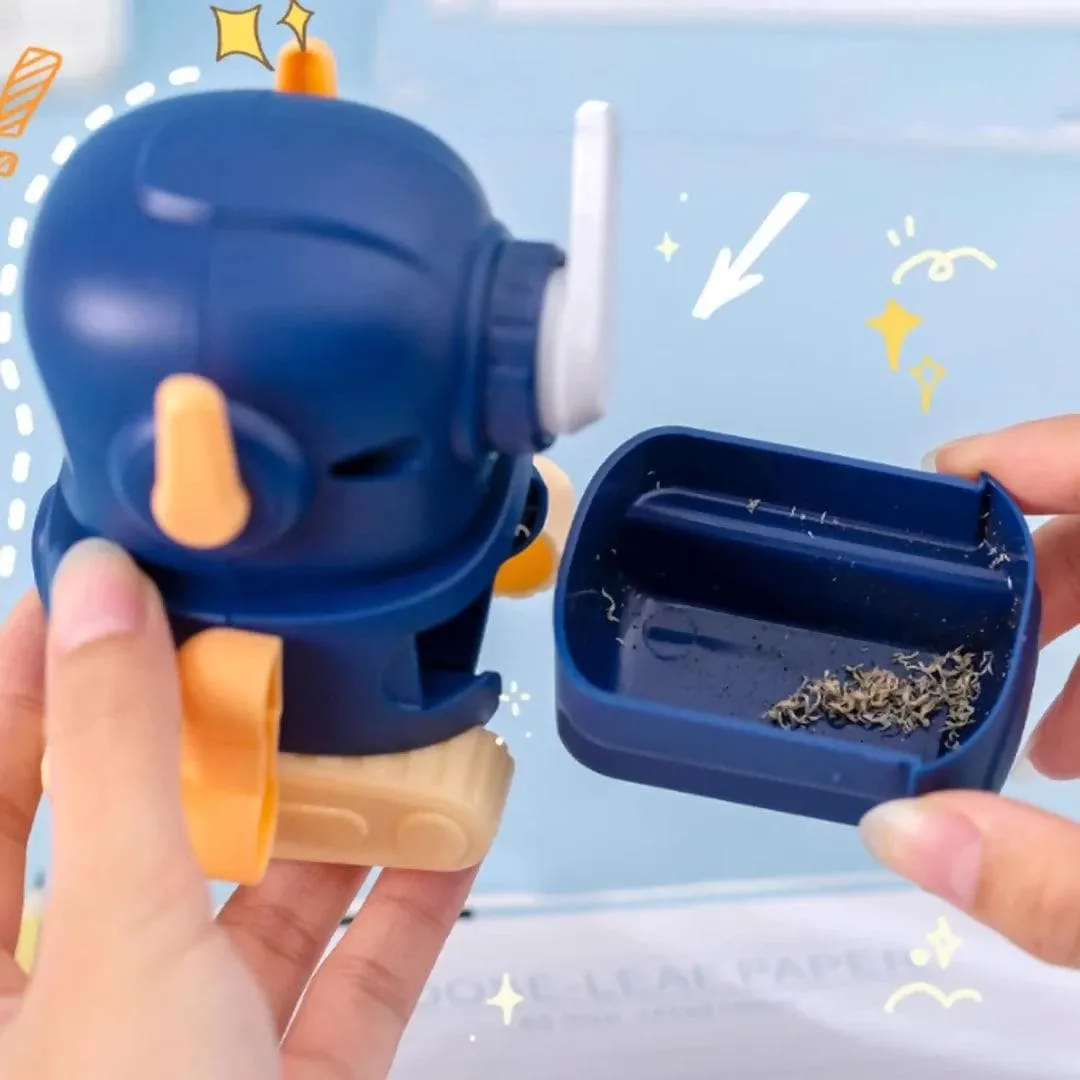 A Elegant Tracker Shaped Mechanical Pencil Sharpener (blue)