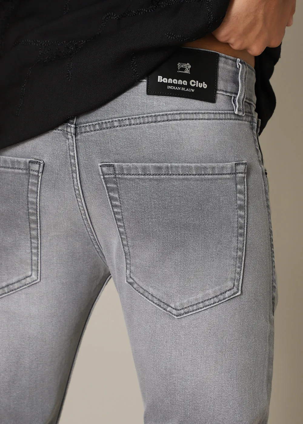 Aura Gray Slim fit Jeans