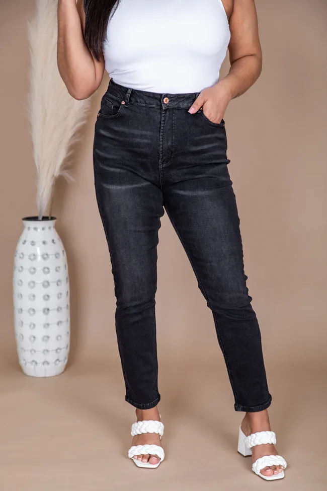 Bianca Black Vintage Straight Leg Jeans