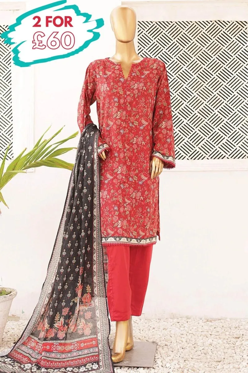 Bin Saeed Lawn 3 Piece Suit BIN172