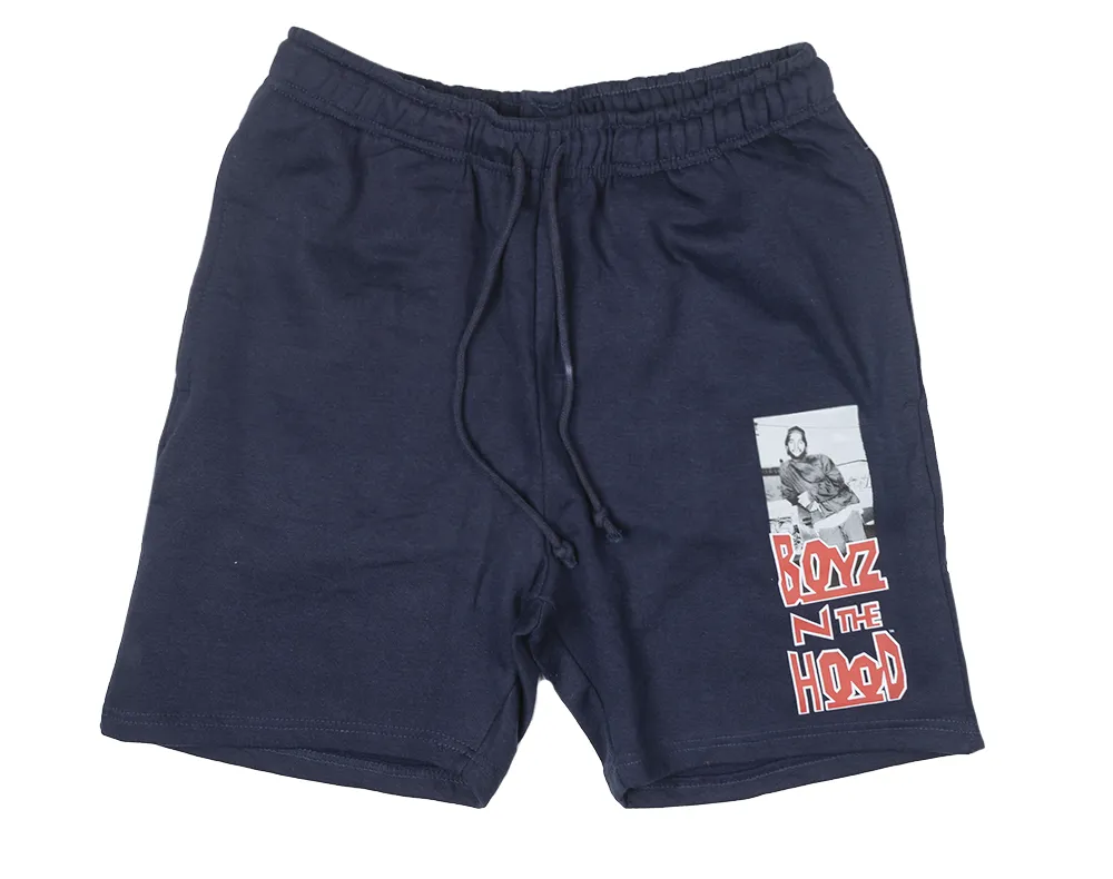 BOYZ N THE HOOD LICENSED SWEAT SHORTS NAVY - B0SH223A0