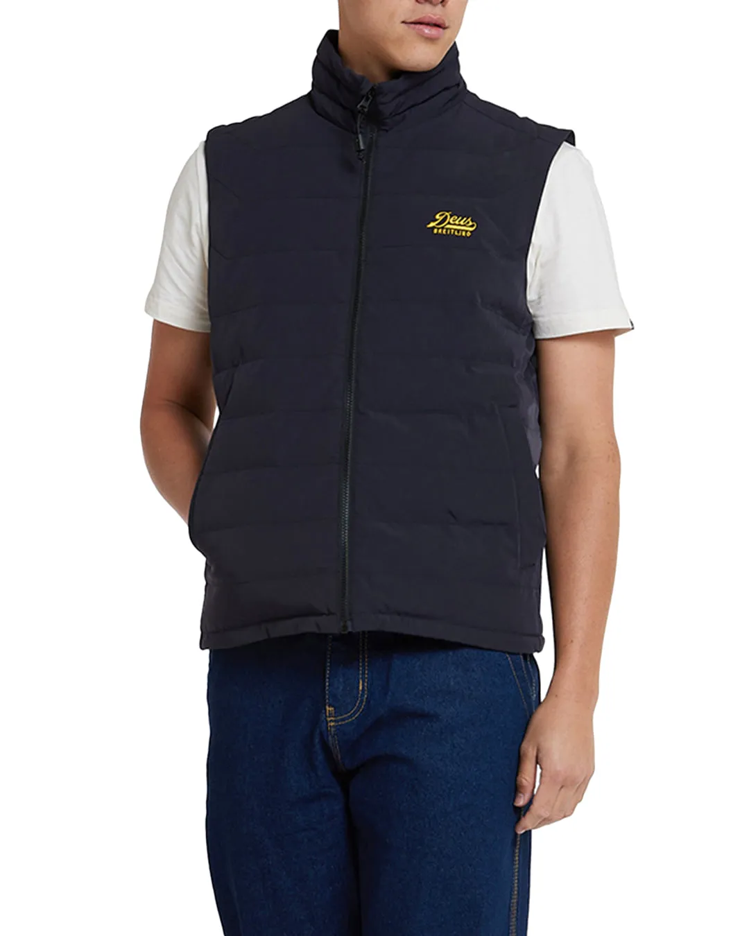 Breitling x Deus Puffer Vest - Black