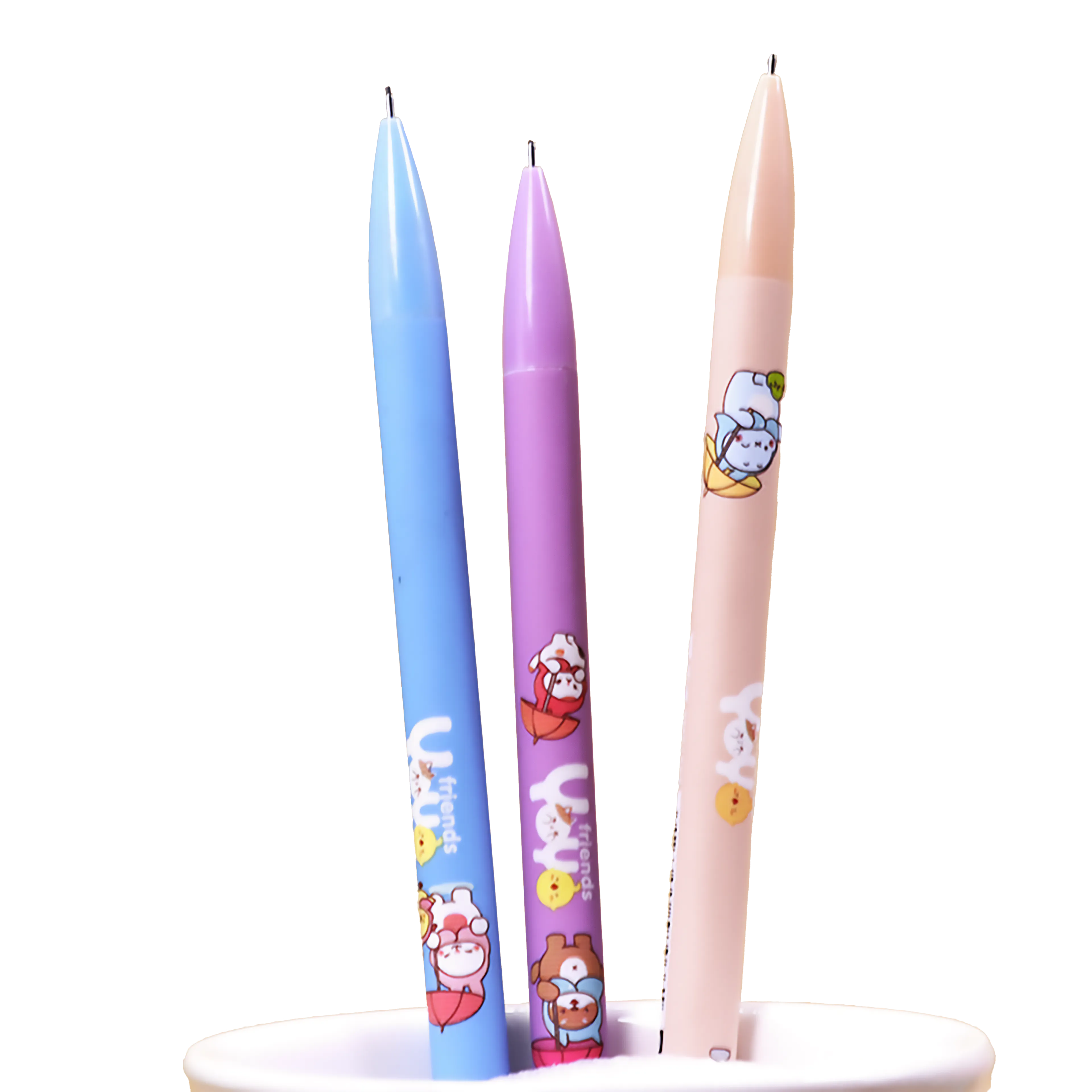 Cartoon Animal Ball Button Mechanical Pencil