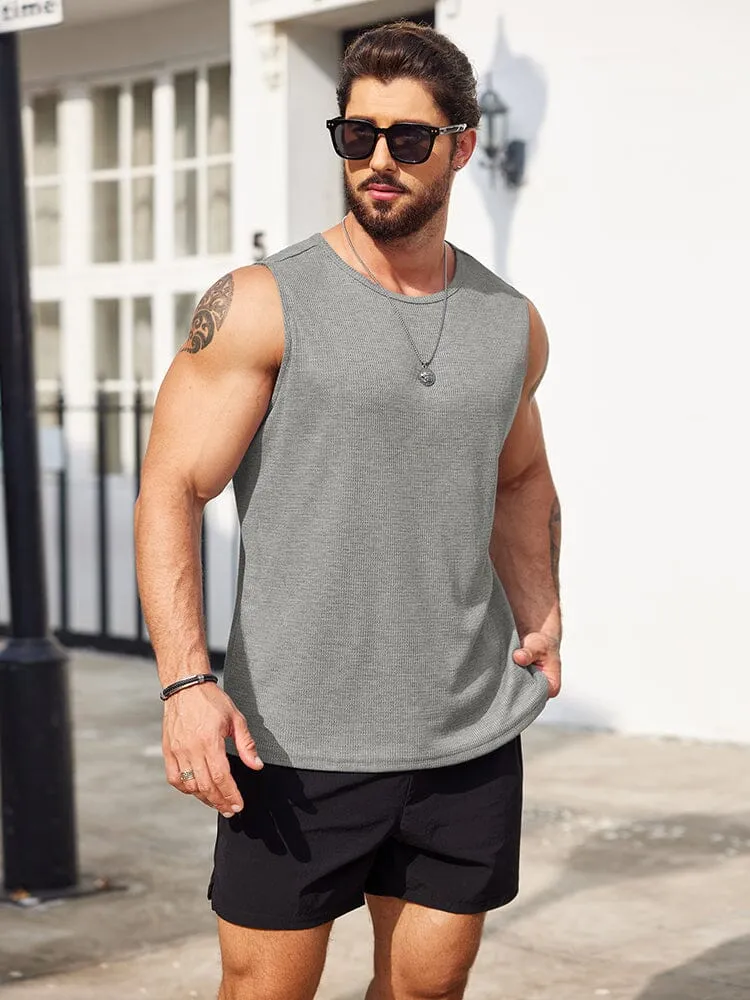 Casual 2 Pack Waffle Tank Tops (US Only)