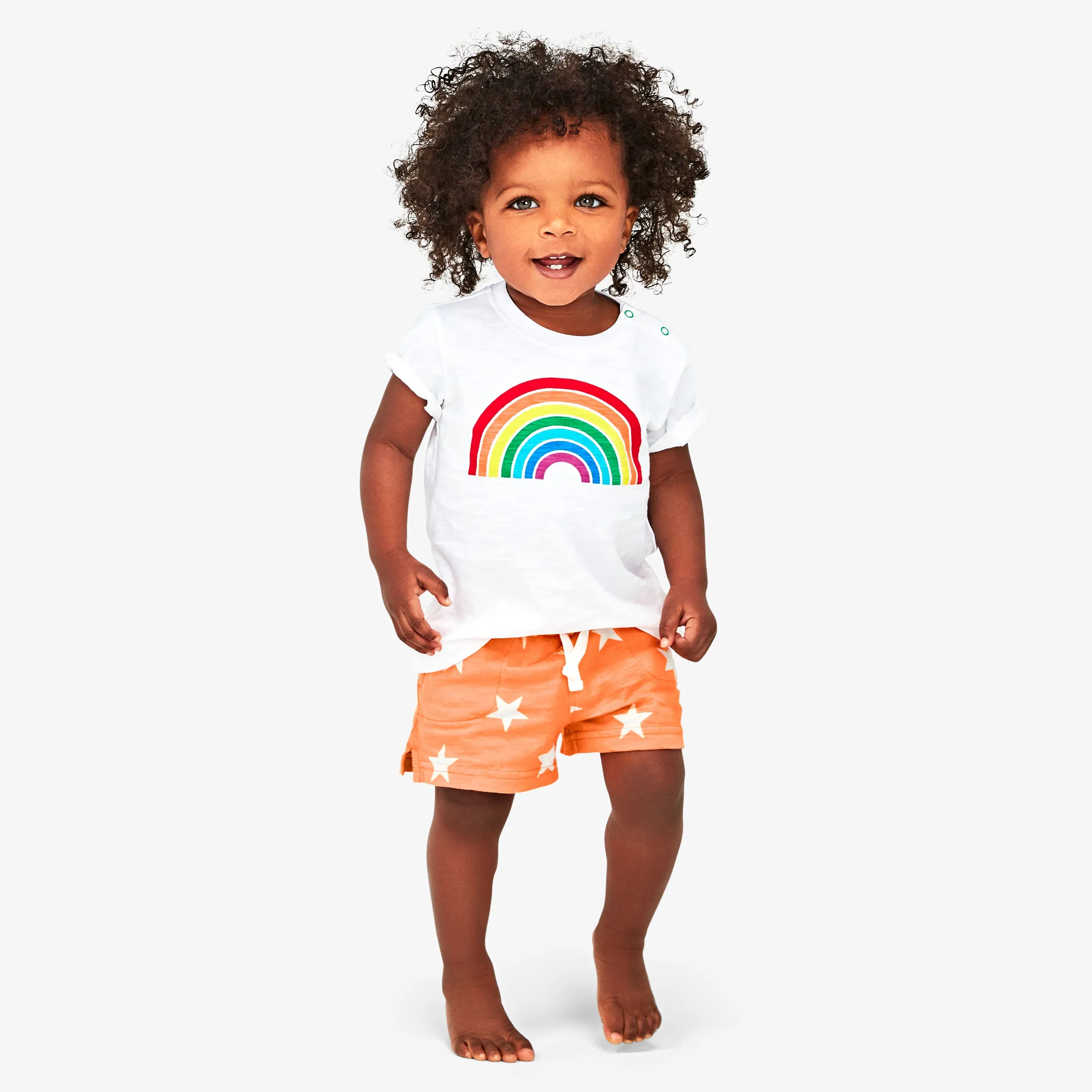 Clearance baby rainbow graphic tee