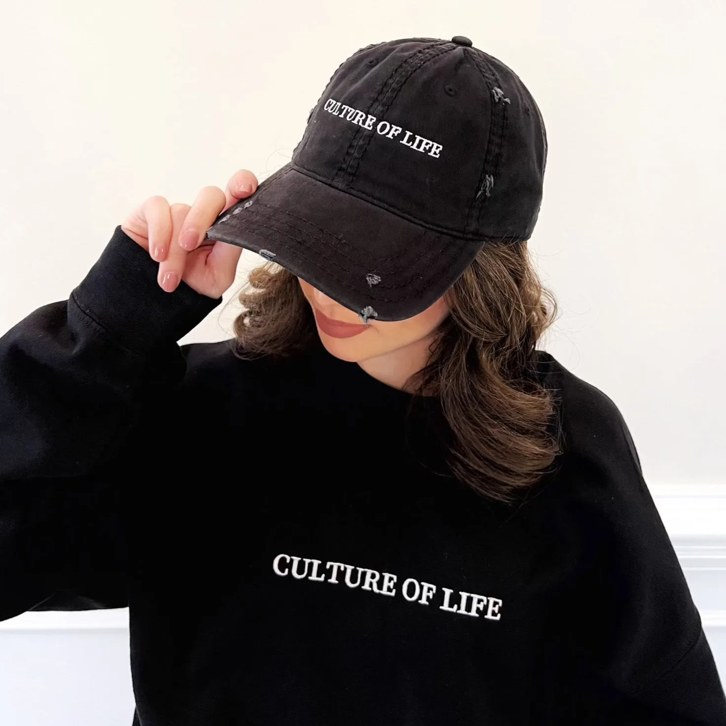 Distressed Culture of Life Hat