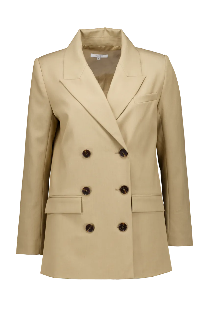 Dove Blazer | Sand Beige