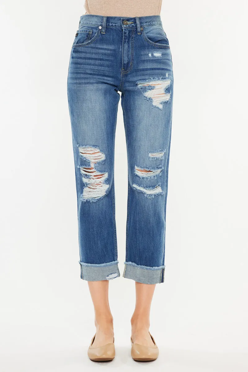 Eloise High Rise Straight Leg Jeans