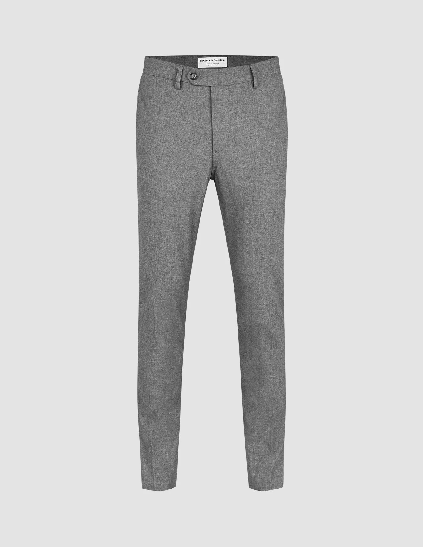 Essential Suit Pants Slim Dark Grey Melange