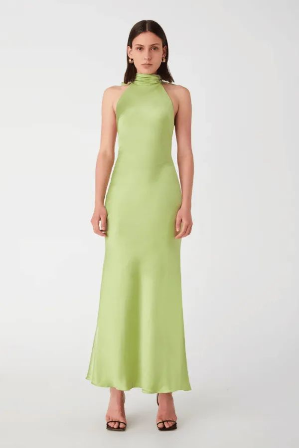 Evianna Gown Bold Lime Green