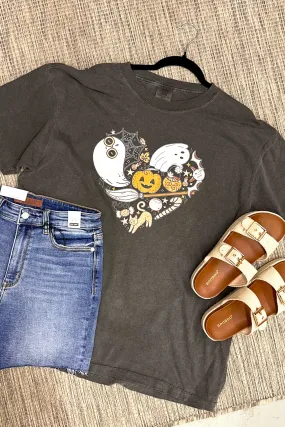 Fall Things Heart Graphic Tee, Pepper