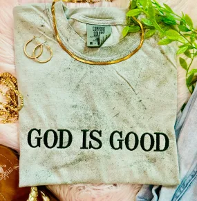 Fern God Is Good Embroidered Tee