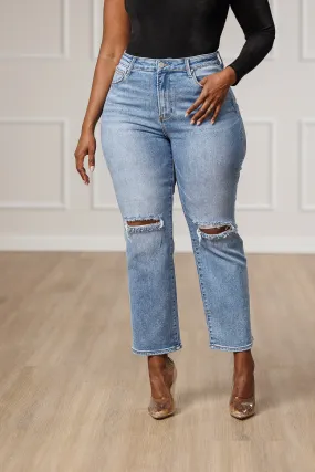 FINAL SALE - Everest Ripped Straight Jeans