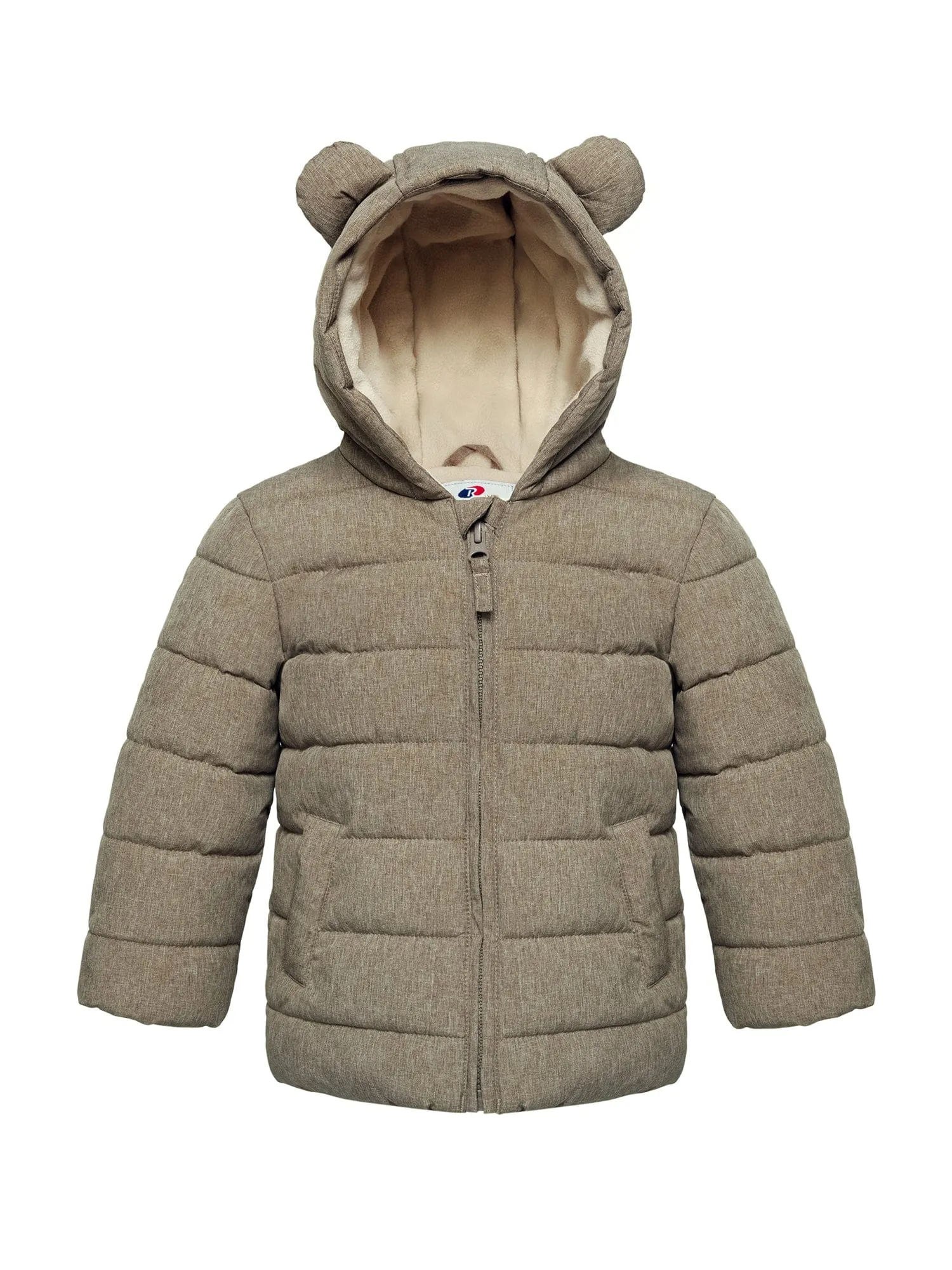 Infant Boys' Fleece Hooded Puffer Jacket