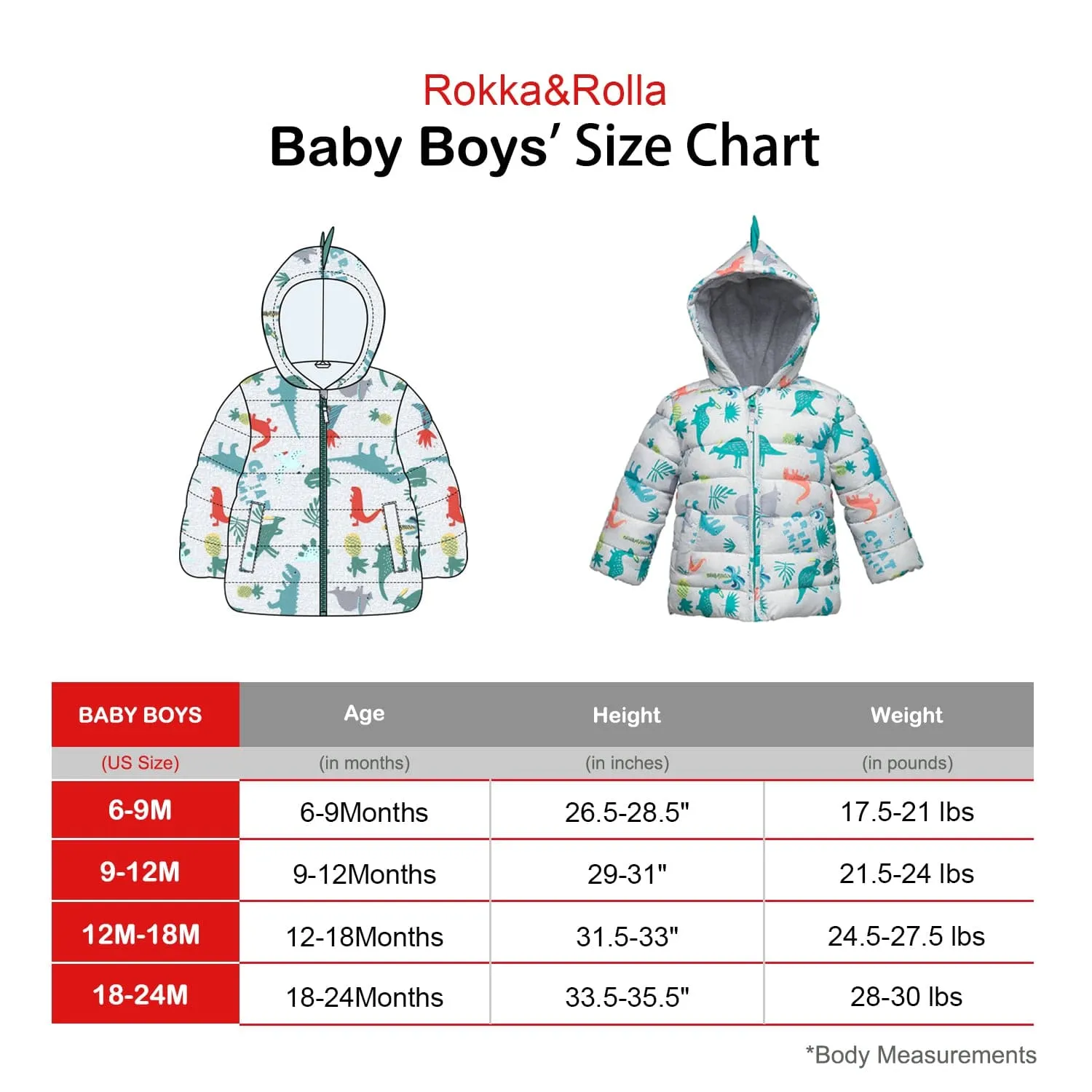 Infant Boys' Fleece Hooded Puffer Jacket