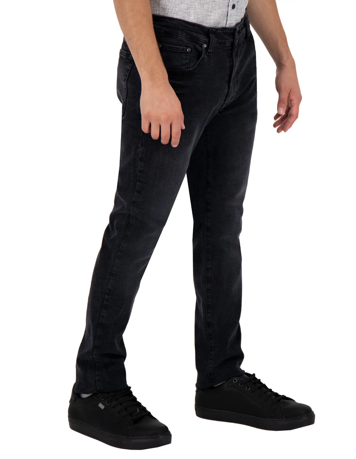 Jeans de Mezclilla Slim Fit - Grey Mineral