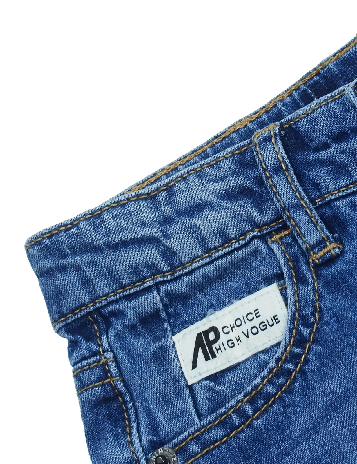 Little Kid Elastic Band Cool Jeans