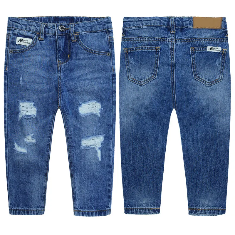 Little Kid Elastic Band Cool Jeans