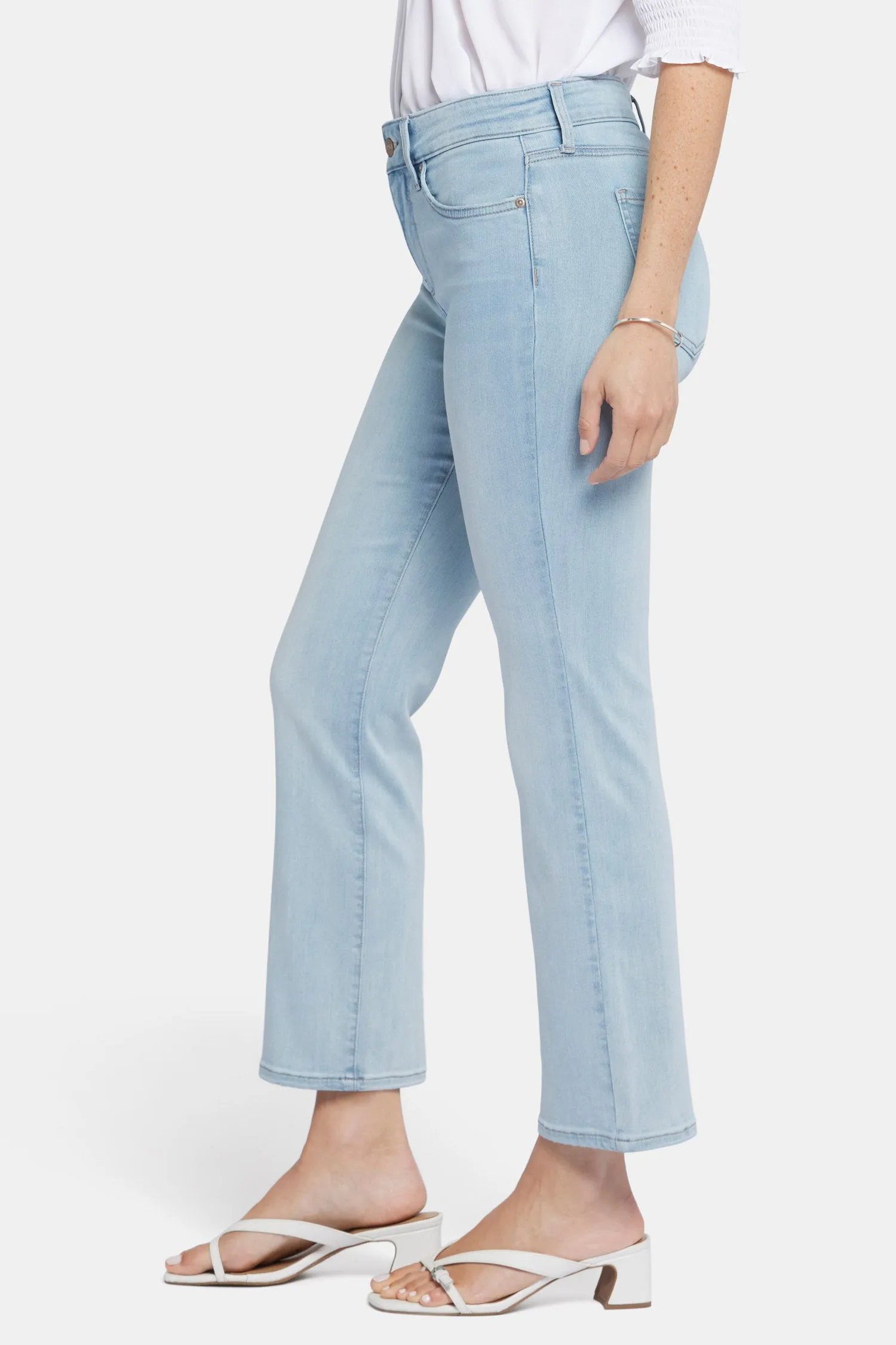 Marilyn Straight Ankle Jeans In Petite - Mykonos