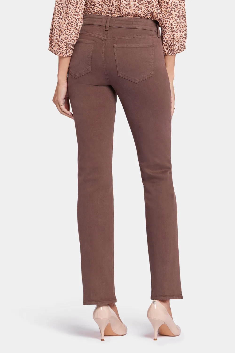 Marilyn Straight Jeans - Coffee Bean