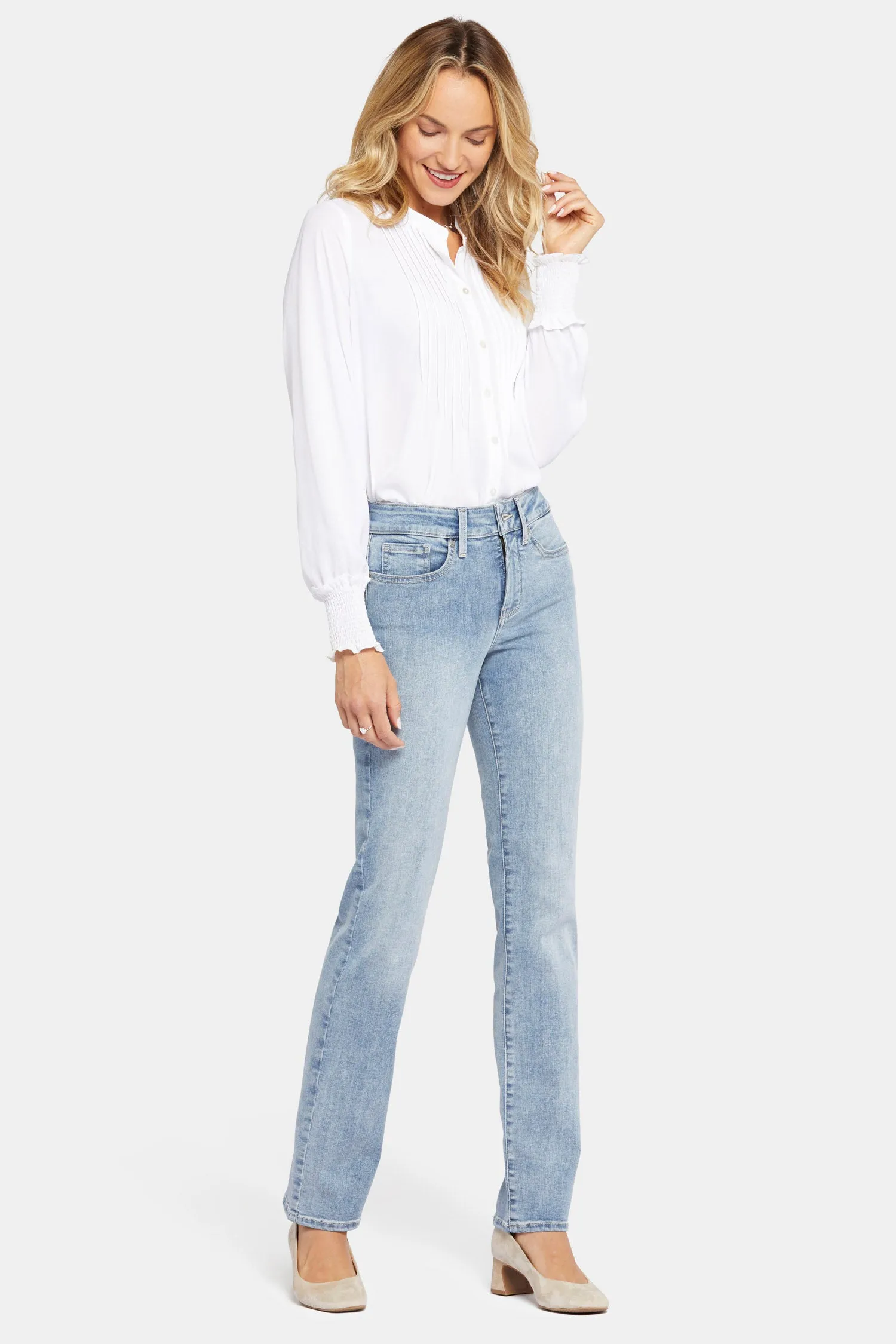 Marilyn Straight Jeans In Long Inseam - Haley