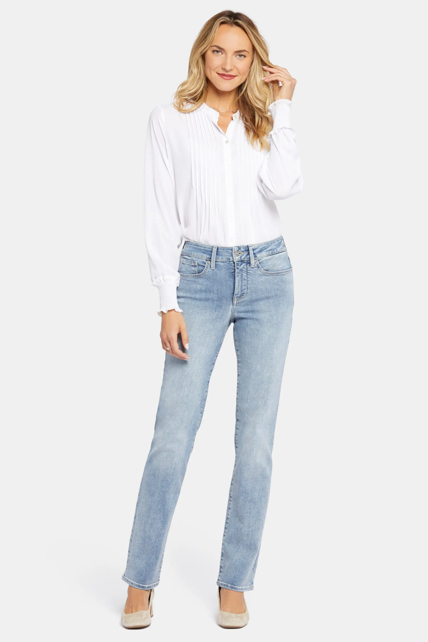 Marilyn Straight Jeans In Long Inseam - Haley