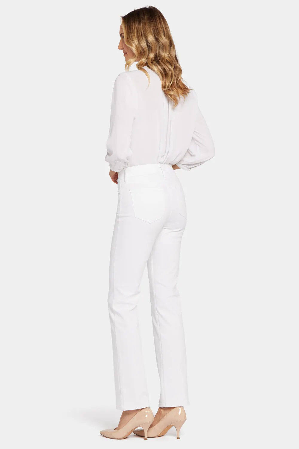 Marilyn Straight Jeans In Petite - Optic White