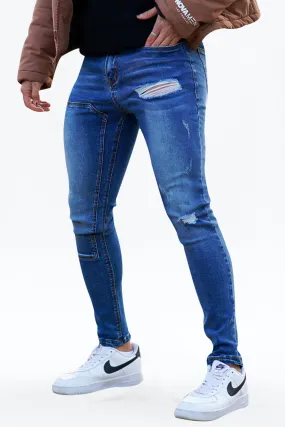 Men's Super Stretch Skinny Jean - Blue