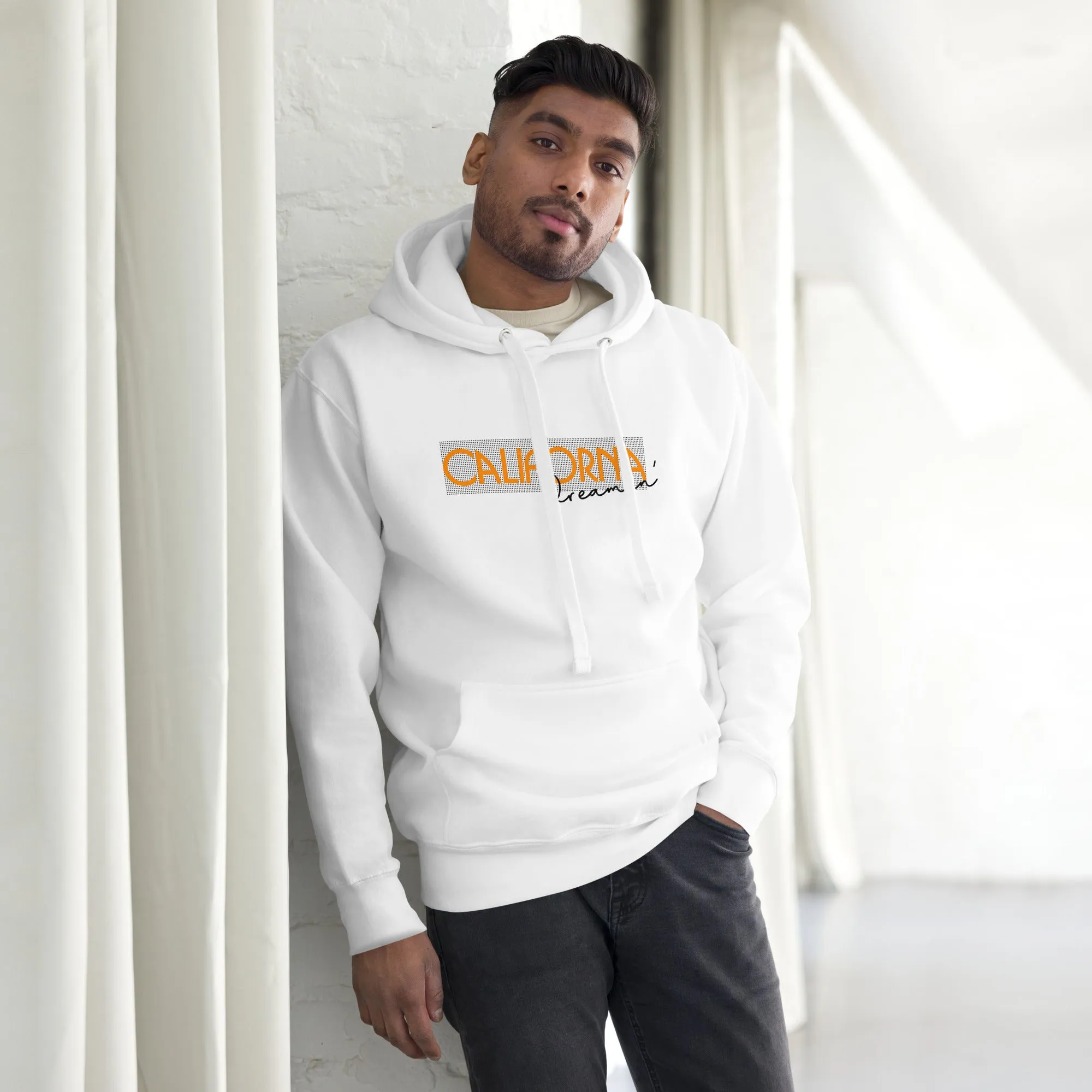 Men's Text And City Theme Graphic Hoodie