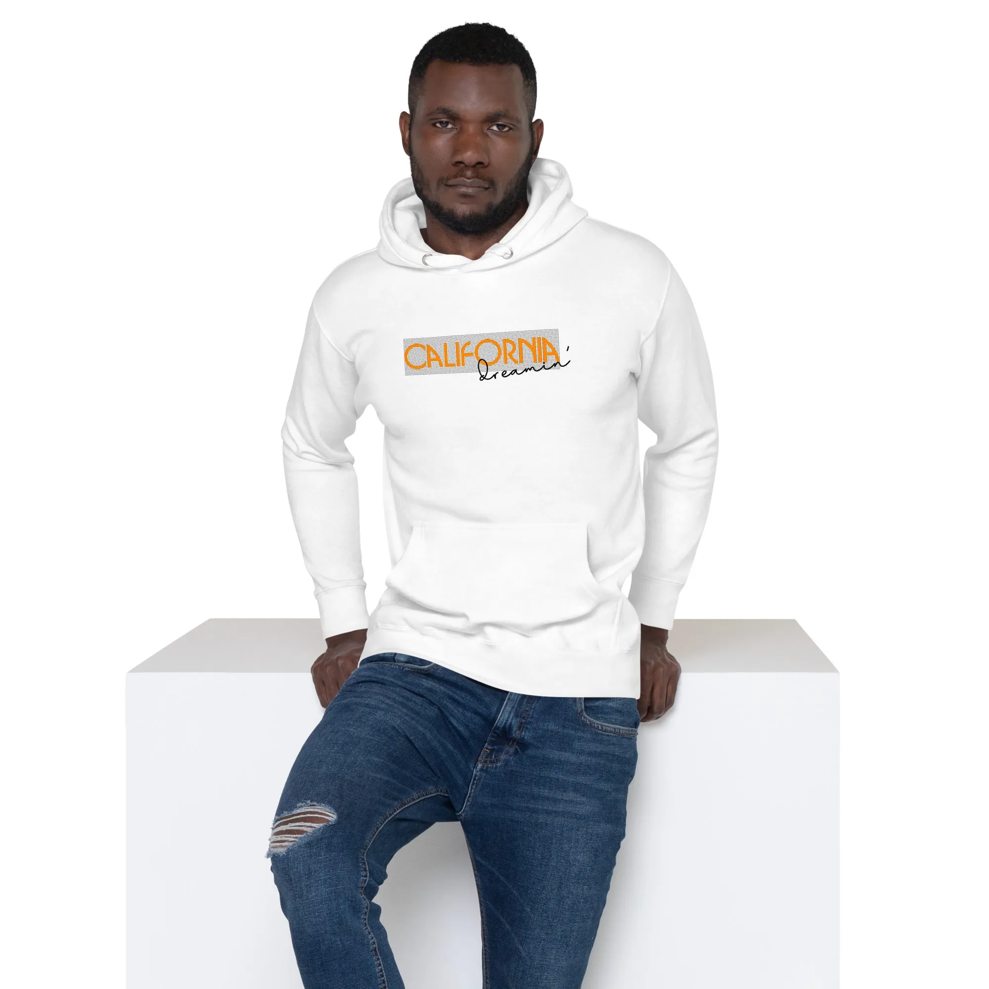 Men's Text And City Theme Graphic Hoodie