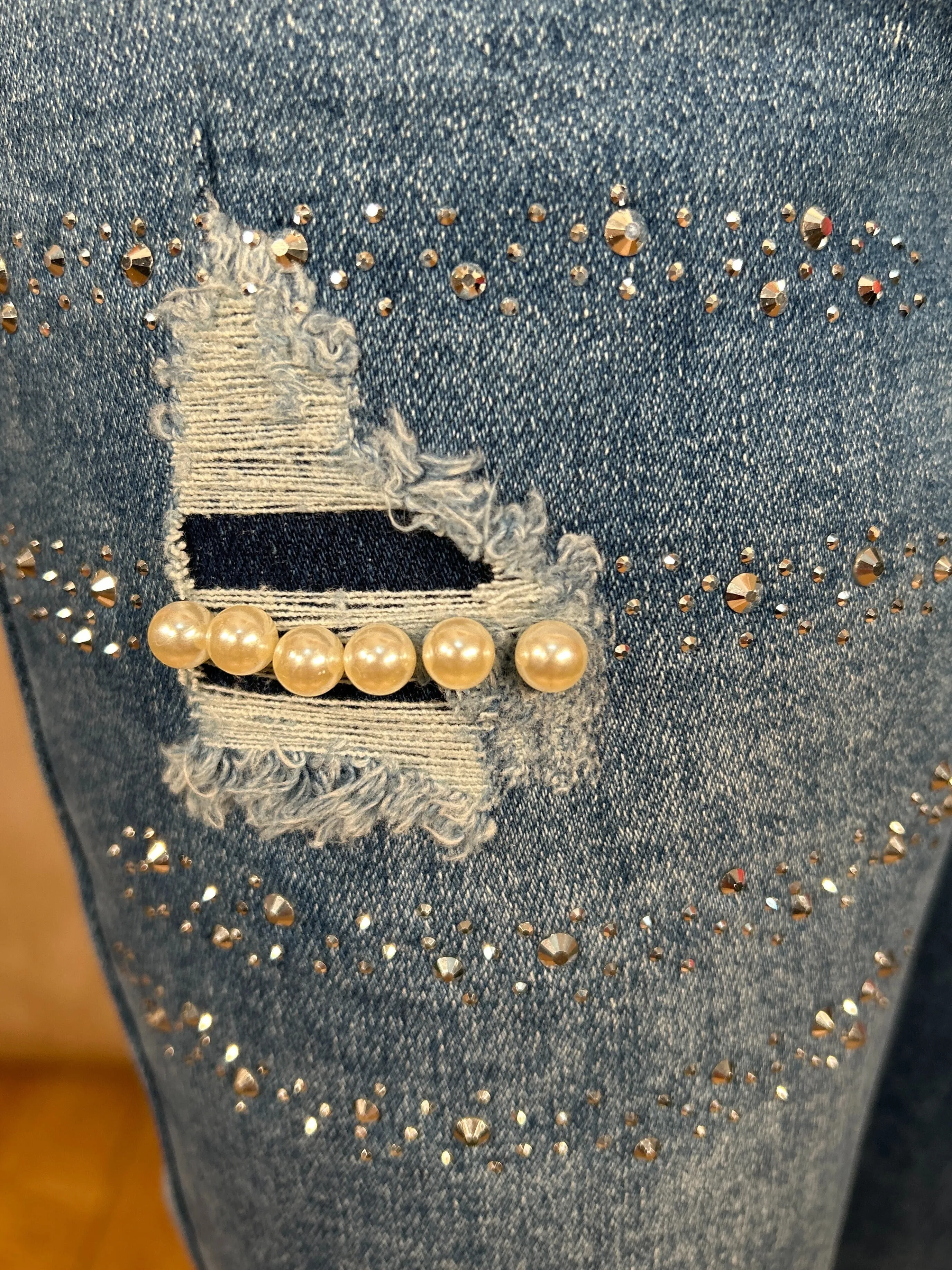 Pamela Pearl Diamante Jeans