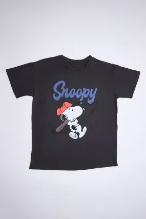 Peanuts Snoopy Baseball Graphic Relaxed Tee