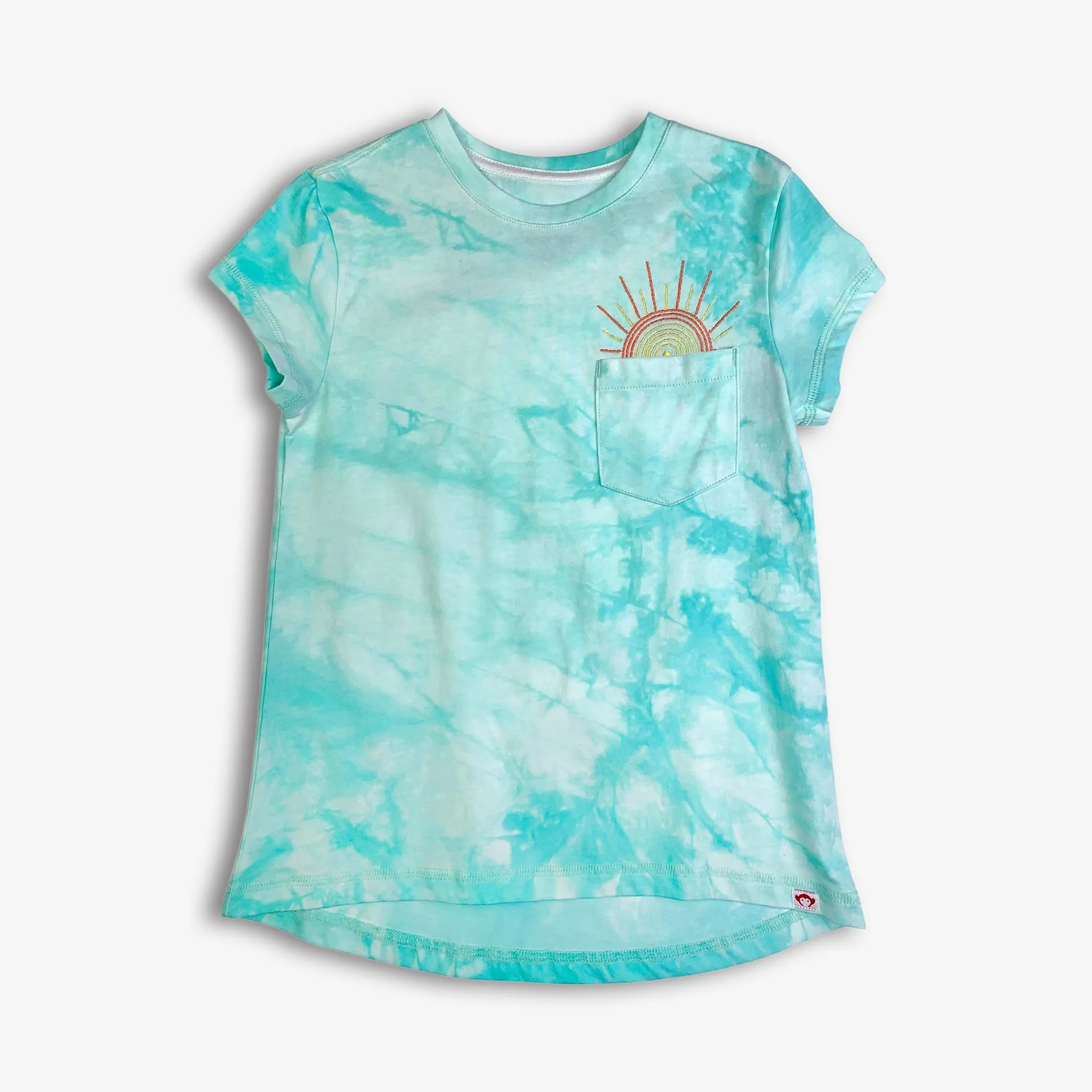 Pocket Tee | Aqua Cloud