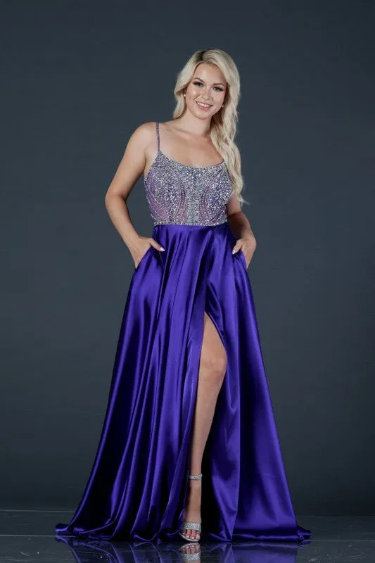 PURPLE LONG DRESS