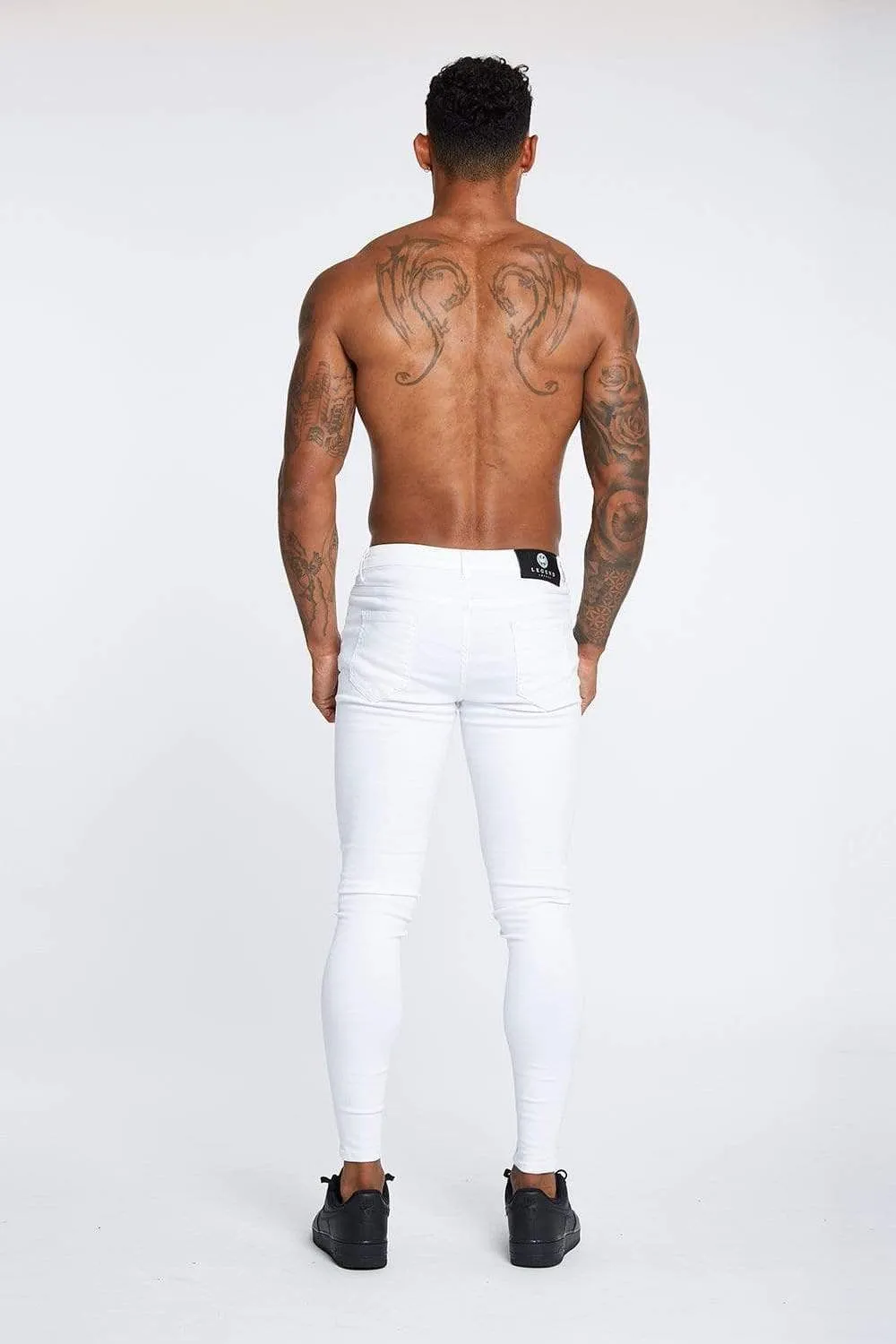 SKINNY FIT JEANS NON RIPPED - WHITE