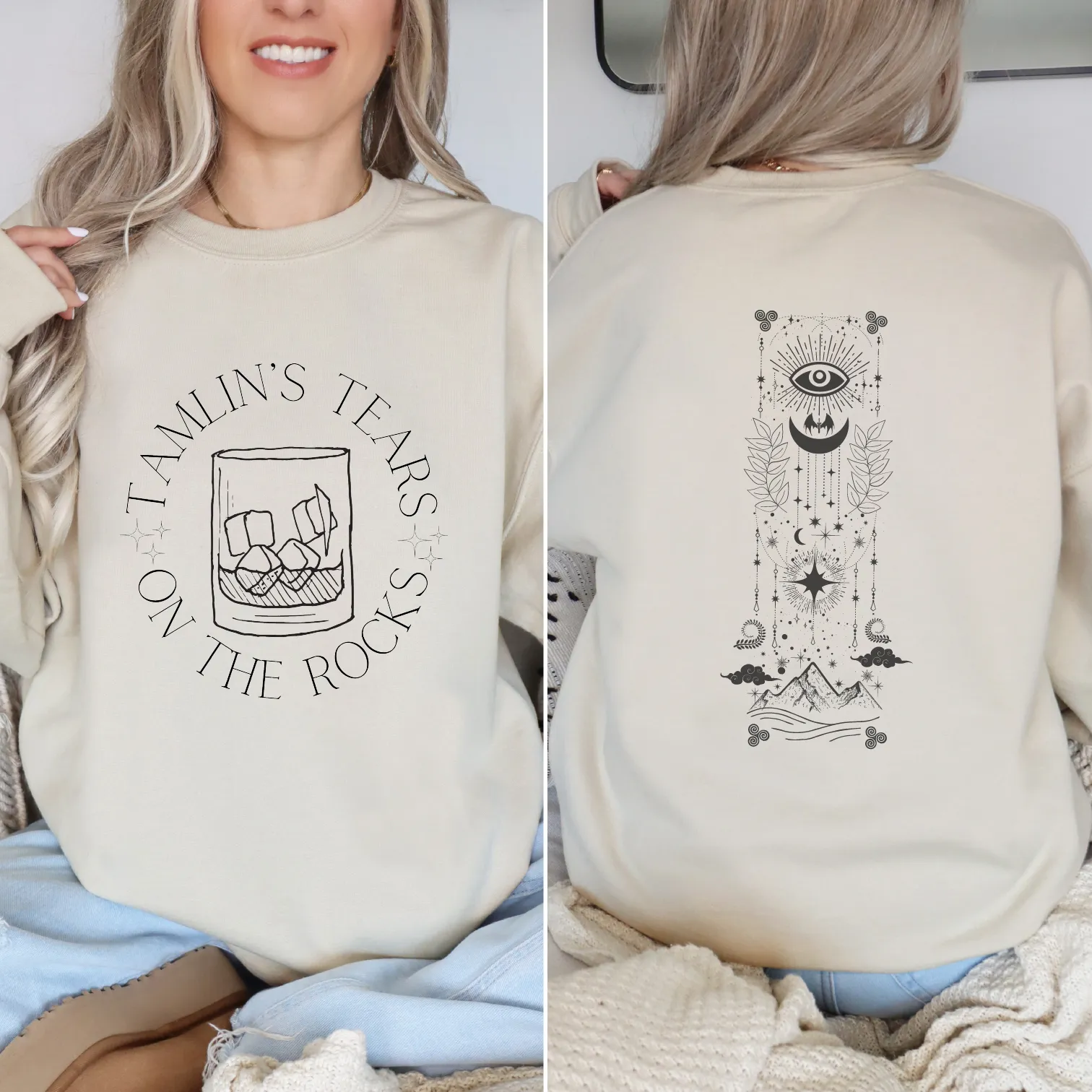 Tamlin's Tears On The Rocks Acotar  Inspired Gildan Sweatshirt