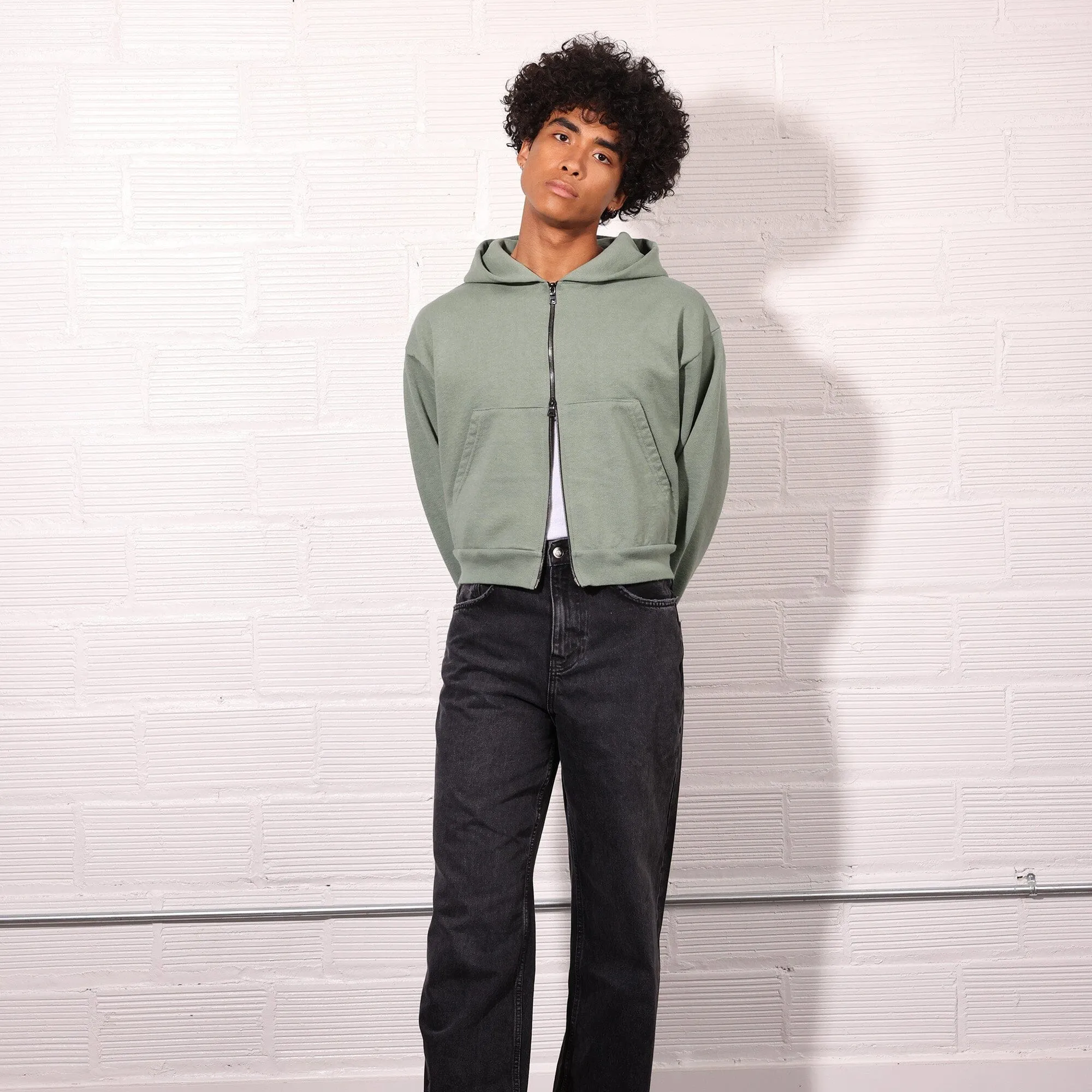 The Bleecker Crop Double-Zip