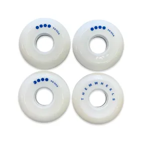 Them Wheels 58mm/90a Blue and White (4 Pack)