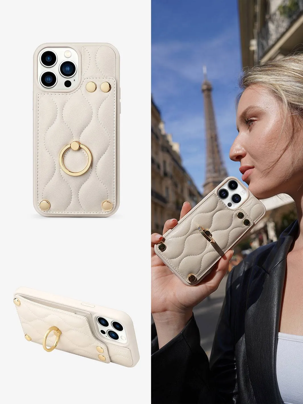 ThreadTrend- Argyle Puffer Phone Case