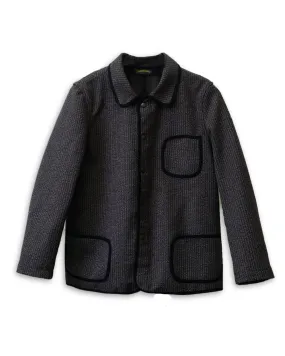 Wool Blend Three Pockets Chore Jacket